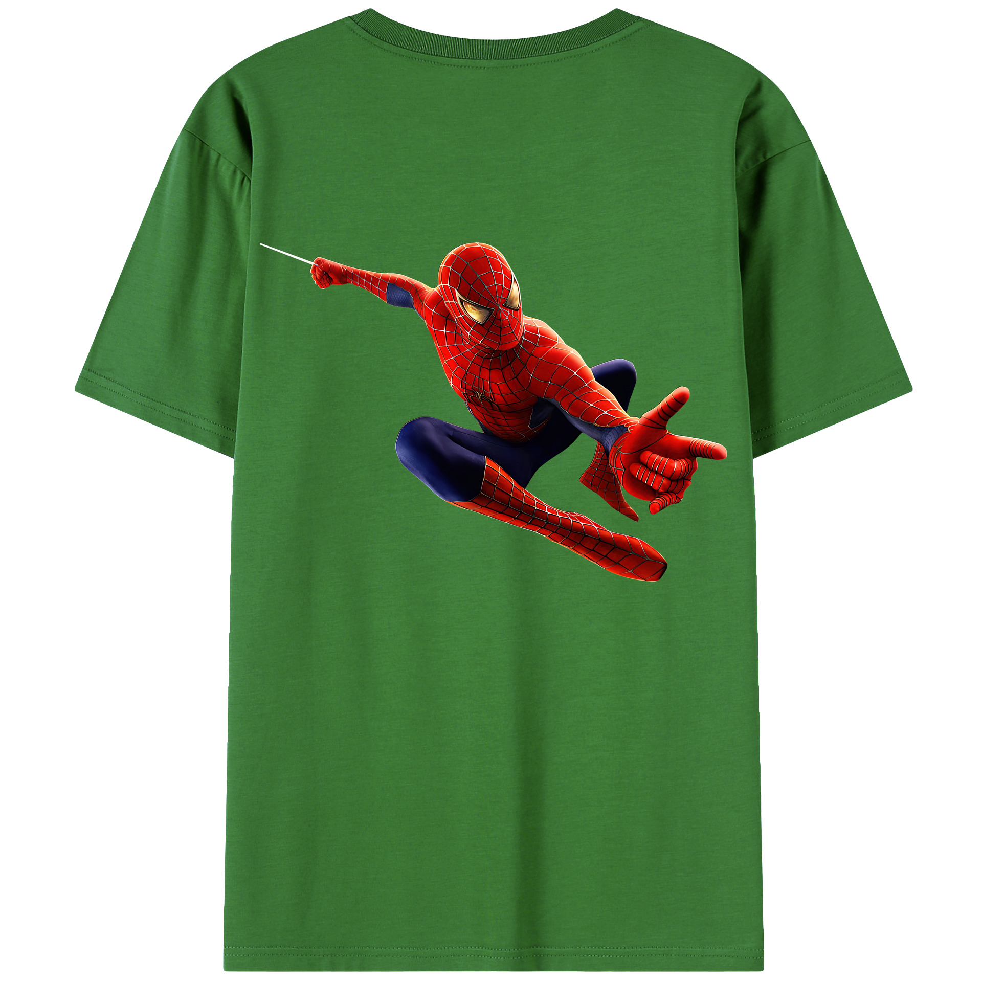 （画像用） Spider Man スパイダーマン レディース半袖Tシャツ(バックプリント)